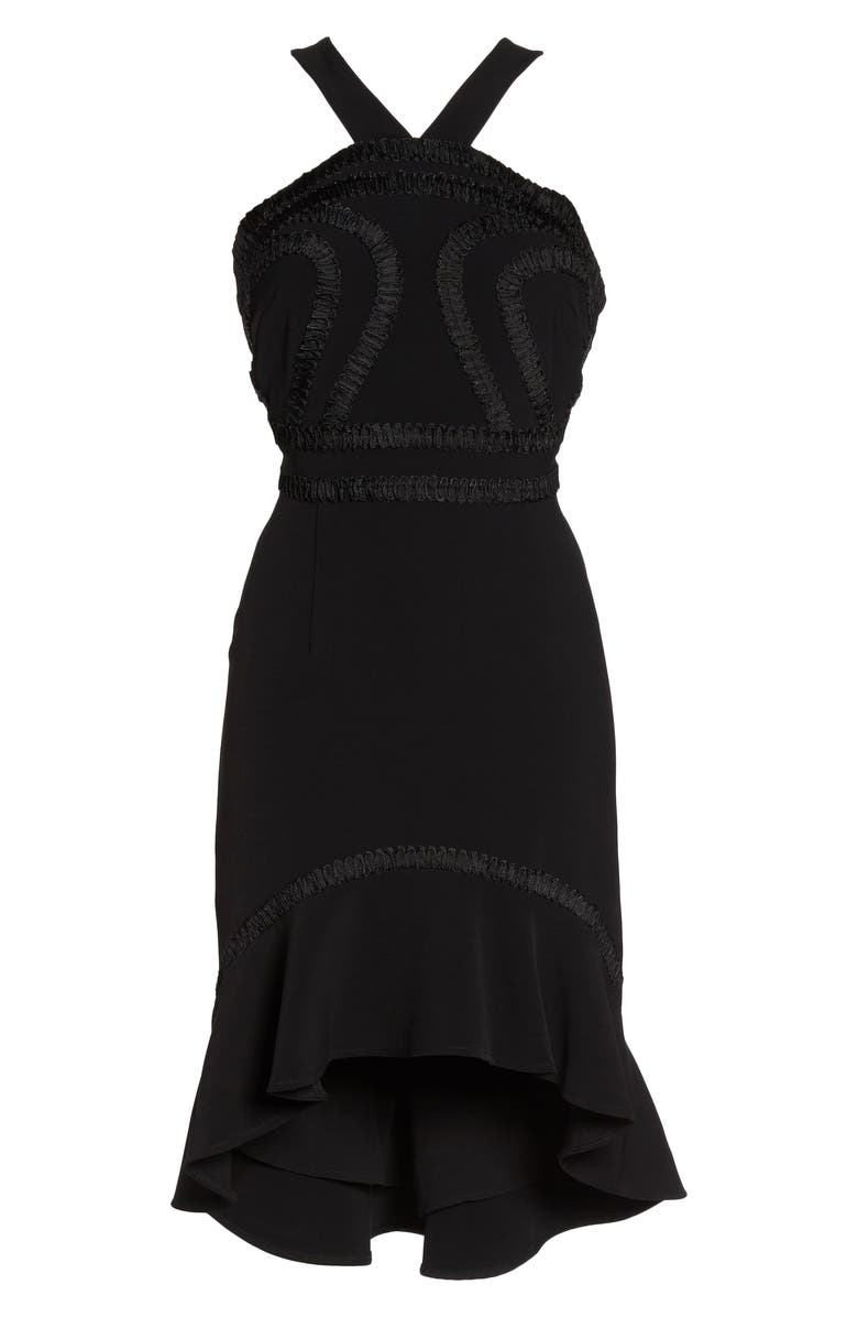 Foxiedox Aviana High/Low Halter Neck Dress, Alternate, color,