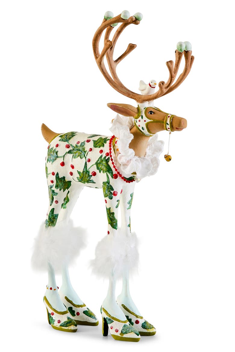 Dash Away Vixen Reindeer Figurine, Alternate, color, WHITE