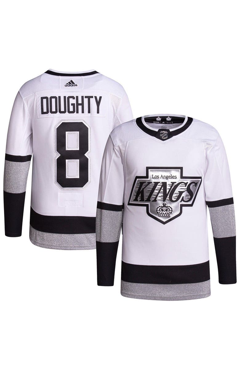 adidas Men's adidas Drew Doughty White Los Angeles Kings Alternate Primegreen Authentic Player Jersey, Main, color, 