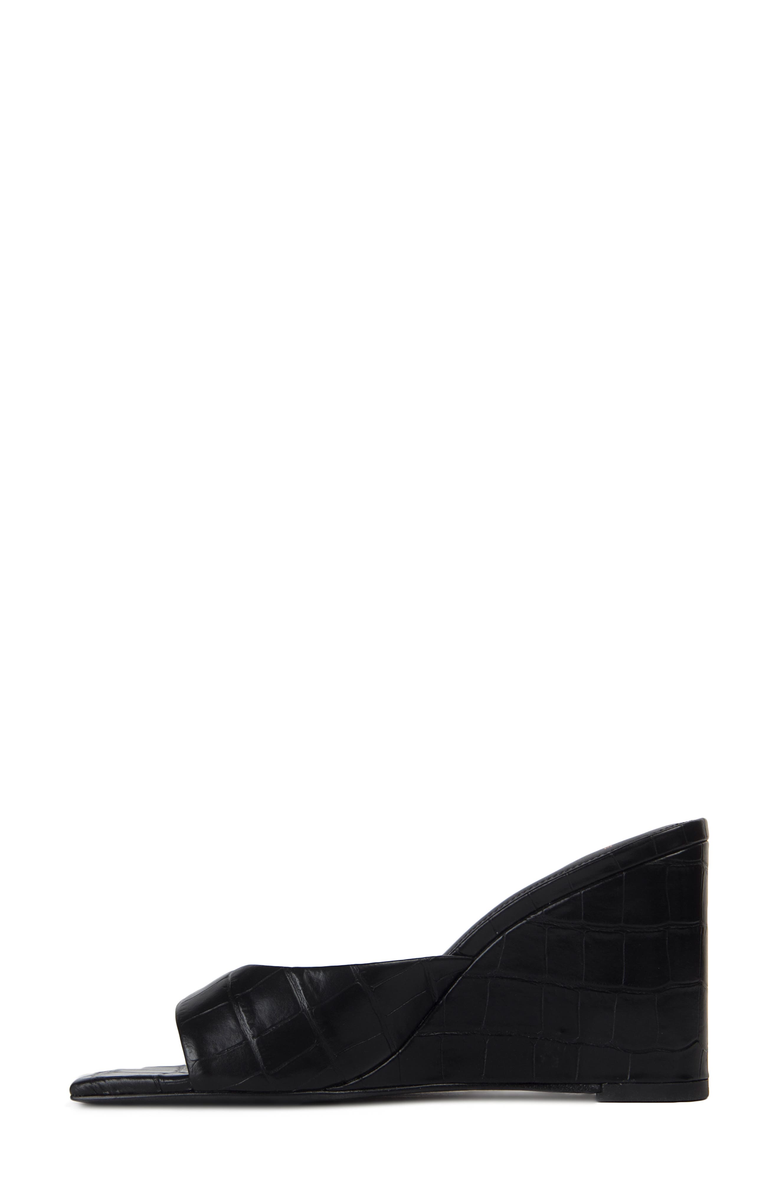 BLACK SUEDE STUDIO Paloma Wedge Sandal, Alternate, color, 