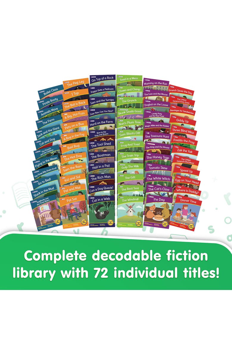 Letters & Sound Set 2 Fiction Educational Learning Boxed Set, Alternate, color, Multicolored
