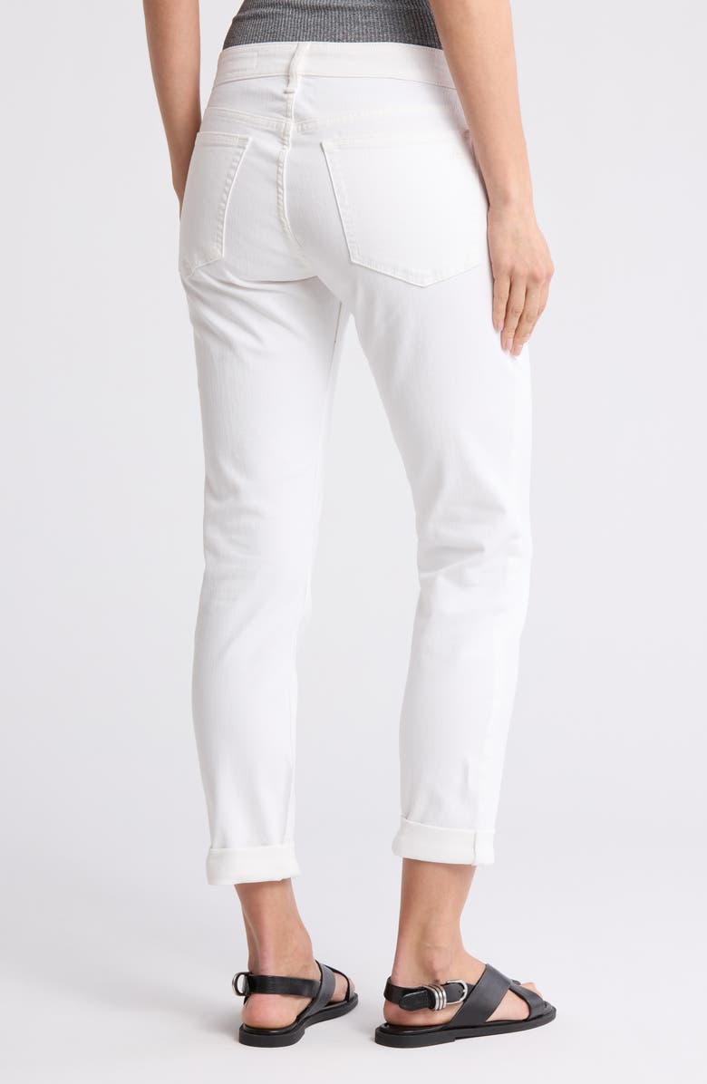 rag & bone Dylan Low Rise Boyfriend Jeans, Alternate, color, White