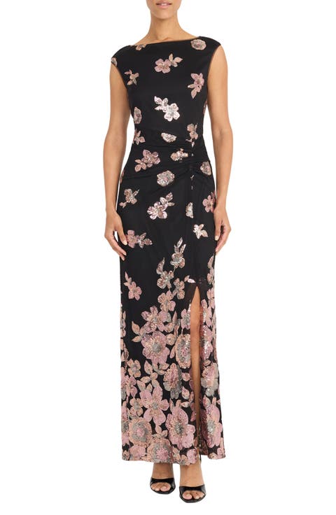 Sequin Sleeveless Gown