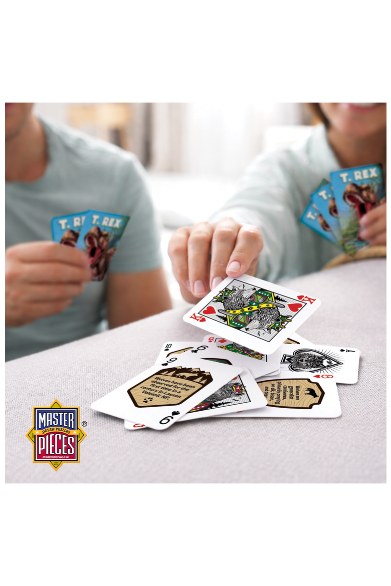 T-Rex Playing Cards, Alternate, color, Multicolor
