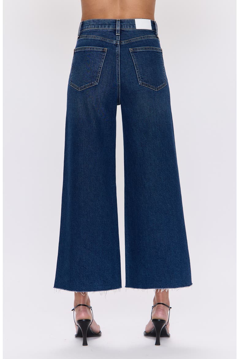 Lana Raw Hem Ankle Wide Leg Jeans, Alternate, color, BROADWAY
