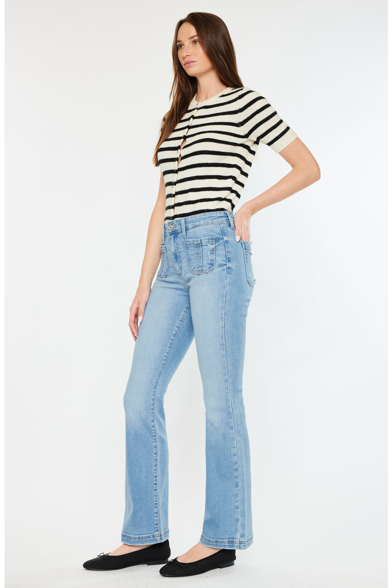 Lux High Rise Bootcut Jeans, Alternate, color, Medium Wash