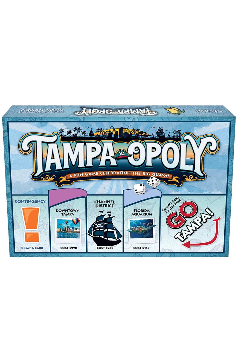 Tampa Opoly Board Game, Main, color, Multicolored