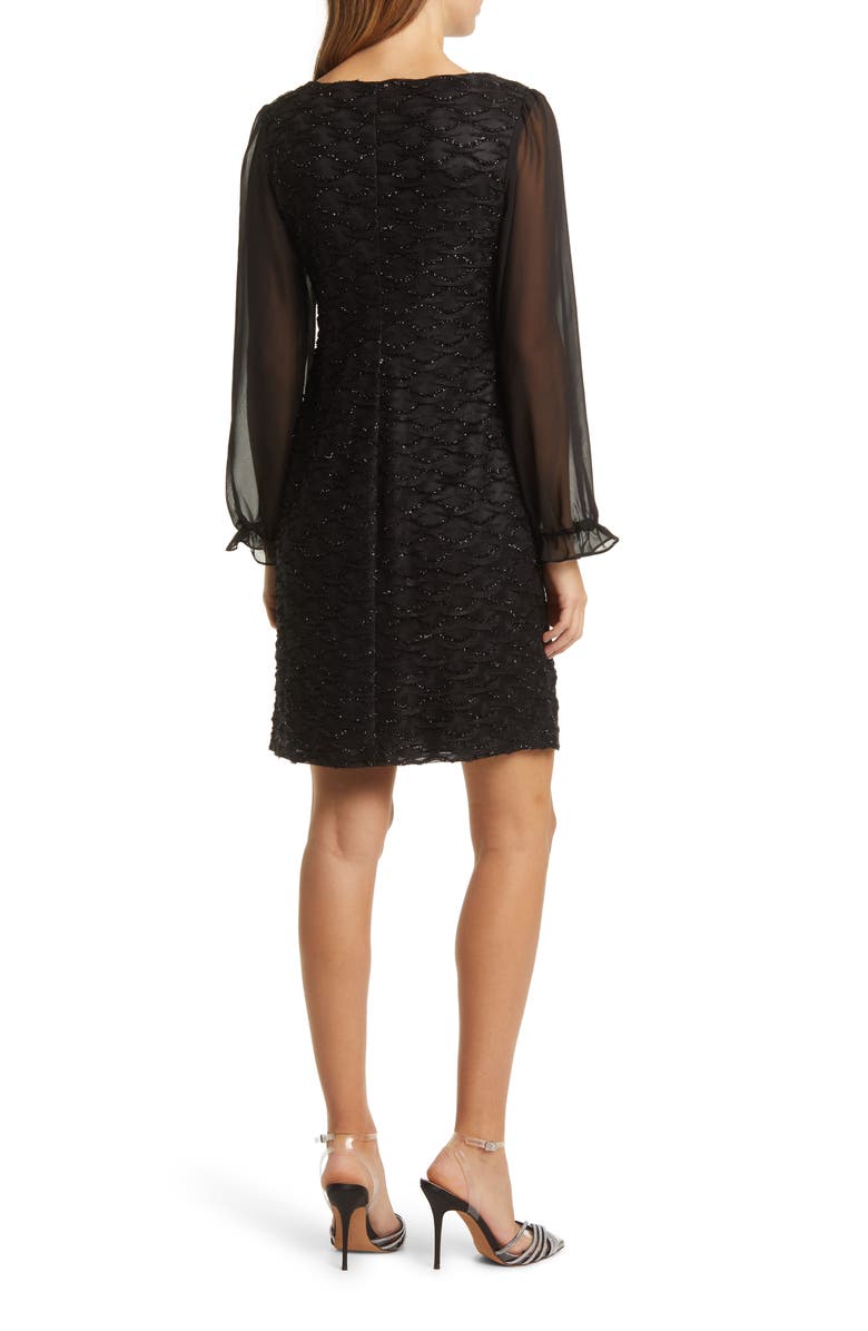 Connected Apparel Sequin Long Sleeve Dress, Alternate, color, 