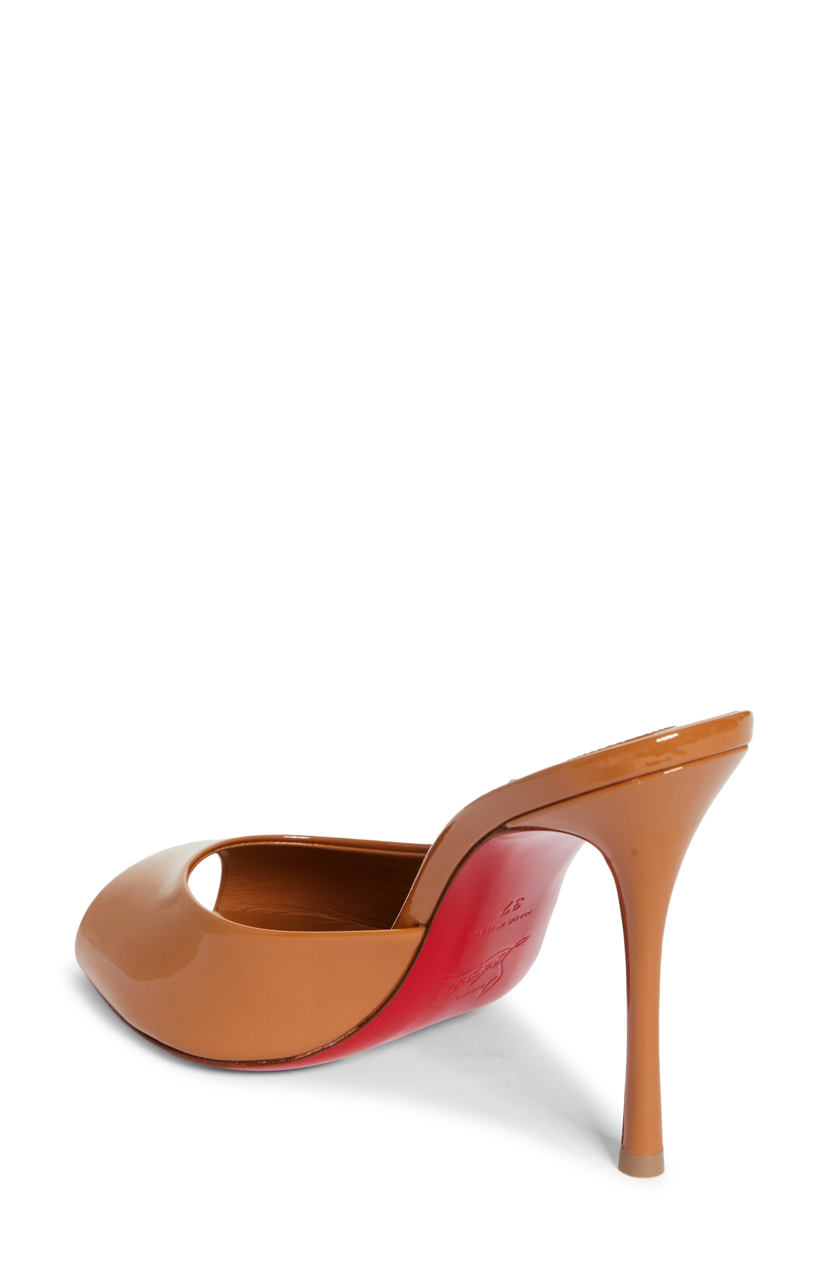 Me Dolly Peep Toe Slide Sandal, Alternate, color, TAN