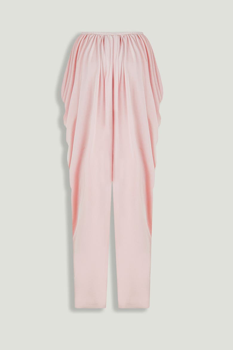 Draped Elastic Waist Harem Trousers, Alternate, color, Pink
