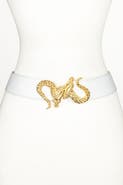Raina Belts Lauren Leaf Buckle Leather Belt