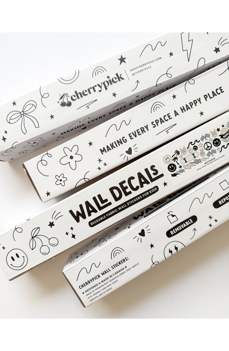 Cherrypick Peel and Stick Fabric Wall Stickers, Alternate, color, Boyhood