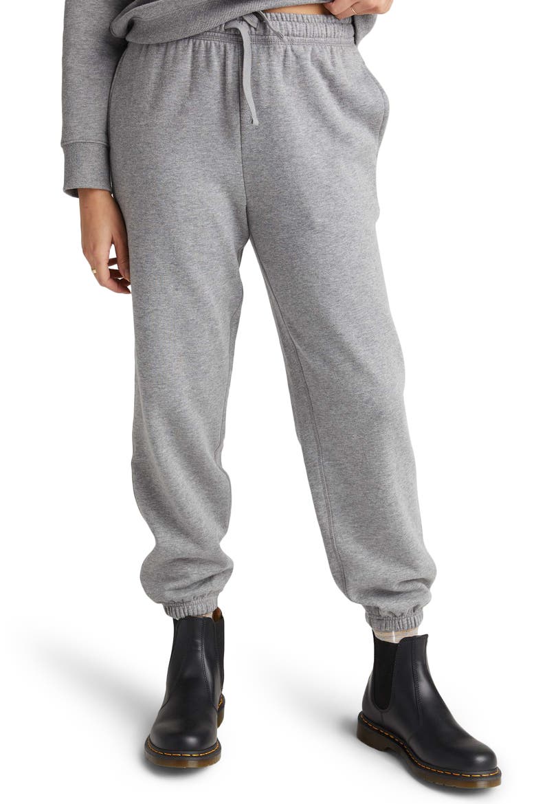 Drawstring Joggers, Alternate, color, HEATHER GREY