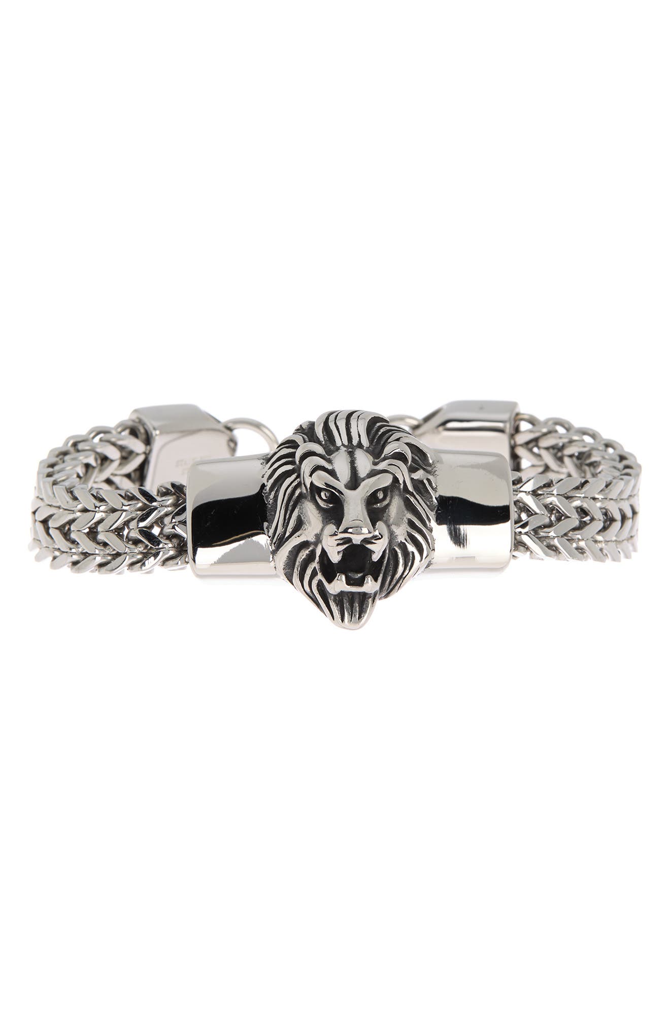 Lion Head Station Bracelet