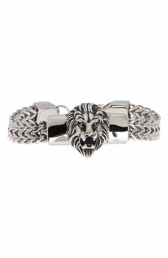 Lion Head Station Bracelet