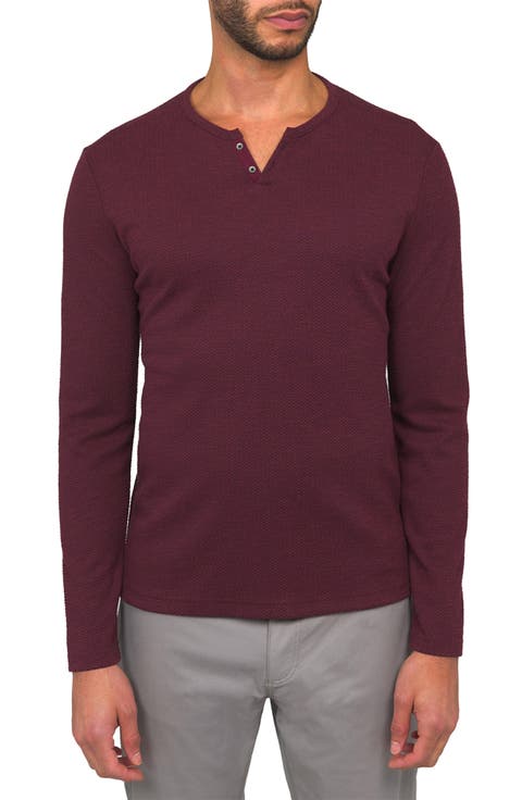 Lucerine White Waffle Cotton & Modal Henley