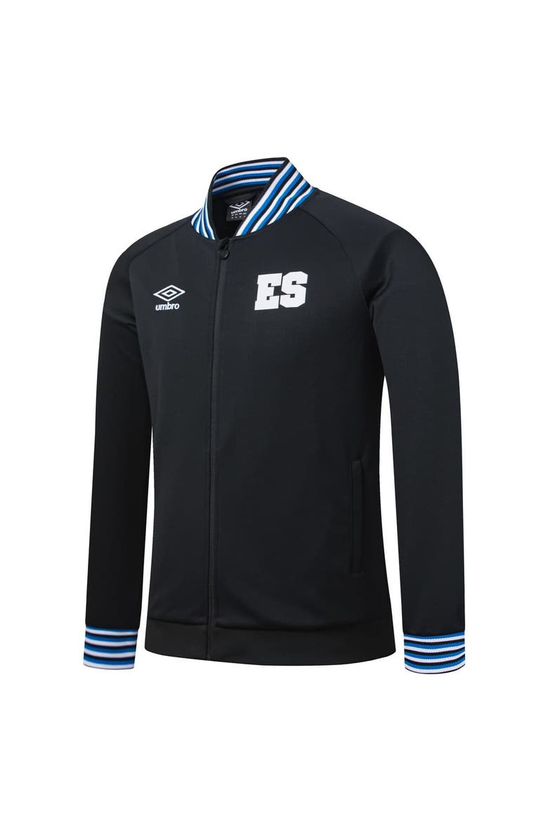 Umbro Men's Umbro Black El Salvador National Team Presentation Raglan Full-Zip Jacket, Alternate, color, Black