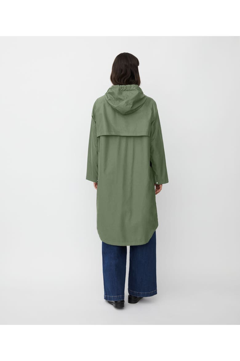 MaTheia Long Sleeve Hooded Coat, Alternate, color, Duck Green