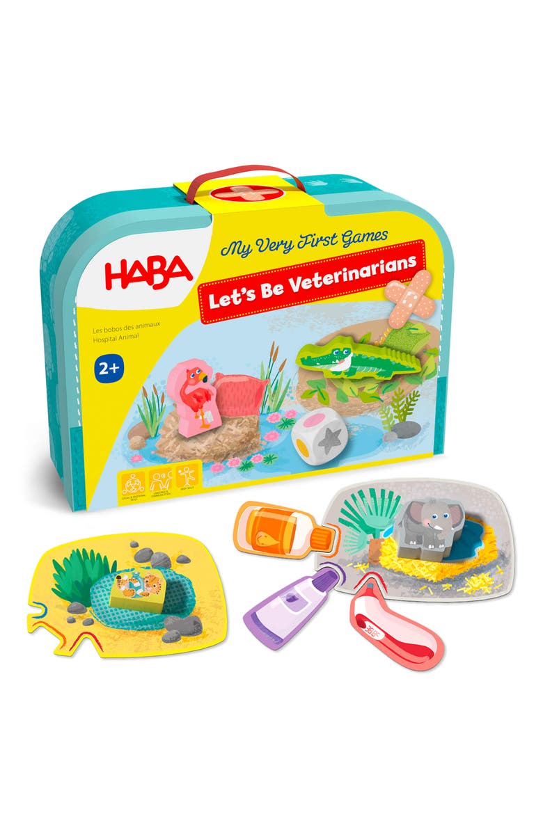 HABA My Very First Games - At the Vet, Toddler Games & Veterinarian Playset for Kids- Toddlers 2-4 Years, Main, color, Multi