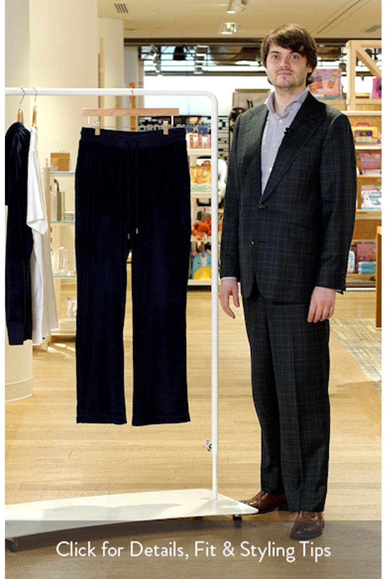 Angled Stripe Velour Pajama Pants video