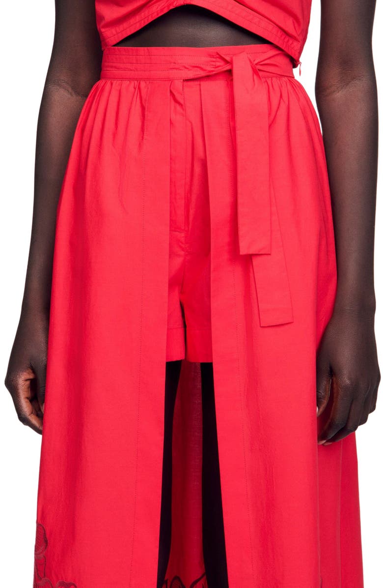 SANDRO Floral skort, Alternate, color, 