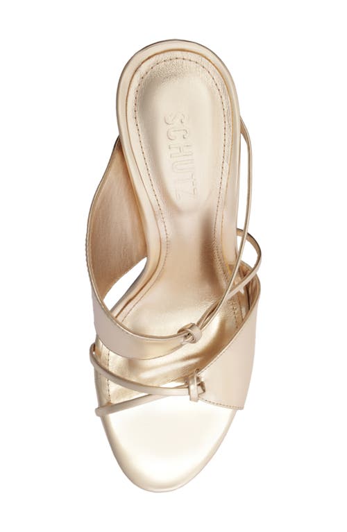 Schutz Jasmine Slide Sandal In Silver