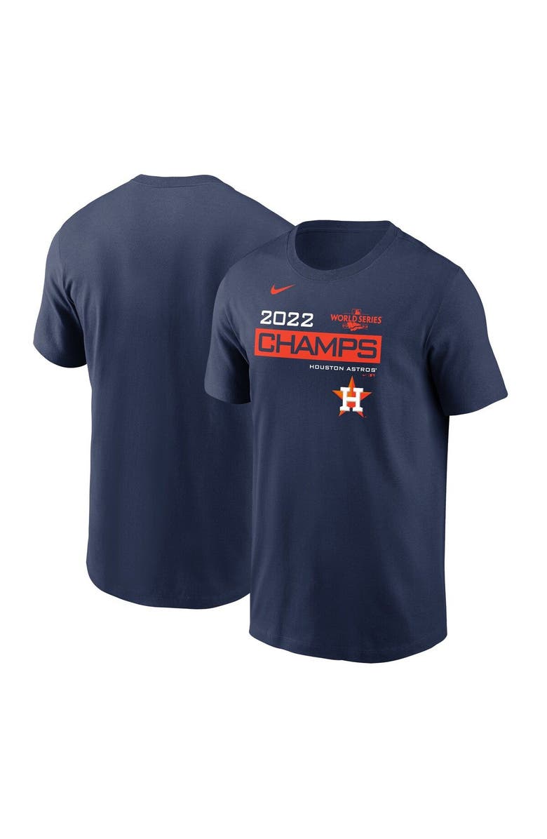 Nike Men's Nike Navy Houston Astros 2022 World Series Champions Celebration T-Shirt, Main, color, 
