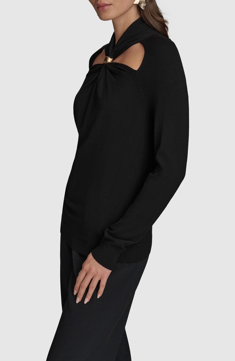 Donna Karan New York Cutout Sweater, Alternate, color, 
