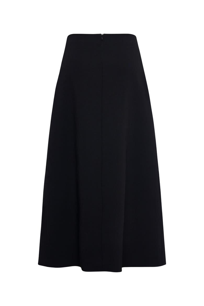 A-Line Skirt With Bow Details, Alternate, color, Black