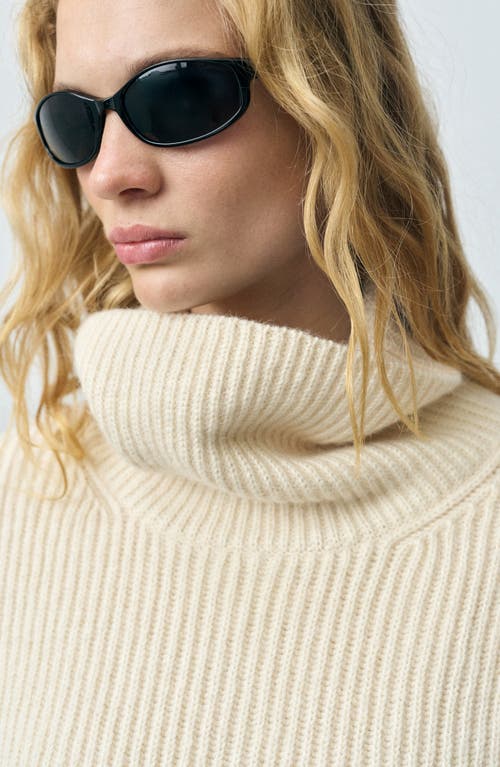 Mango Women's Wool Blend Turtleneck Sweater In Neutral