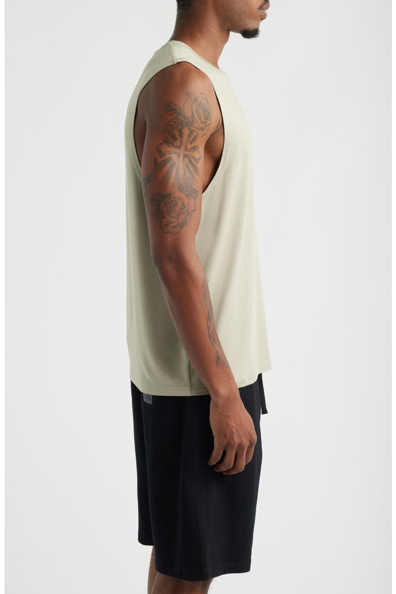 Tempo Wordmark Tech Tank, Alternate, color, CEMENT