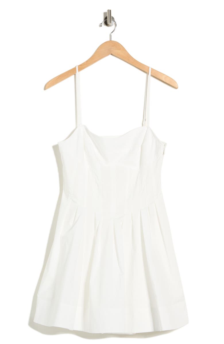 Simkhai Kitt Cotton Blend Fit & Flare Minidress, Main, color, White
