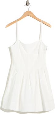 Simkhai Kitt Cotton Blend Fit & Flare Minidress