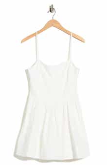 Simkhai Kitt Cotton Blend Fit & Flare Minidress