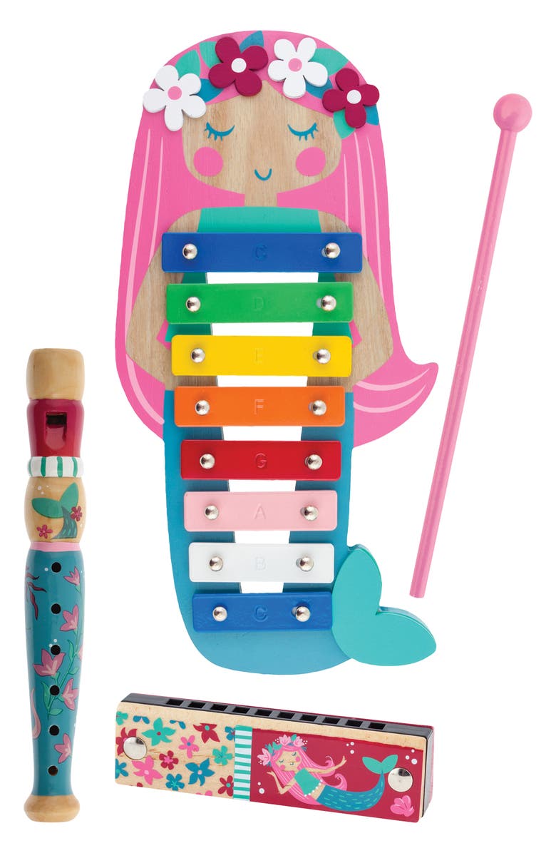 Stephen Joseph 4-Piece Mermaid Music Set, Main, color, 