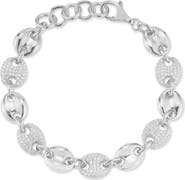 SPHERA MILANO Pavé Cubic Zirconia Puffed Mariner Bracelet