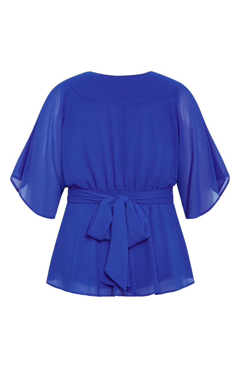 City Chic Elegant Wrap Top, Alternate, color,