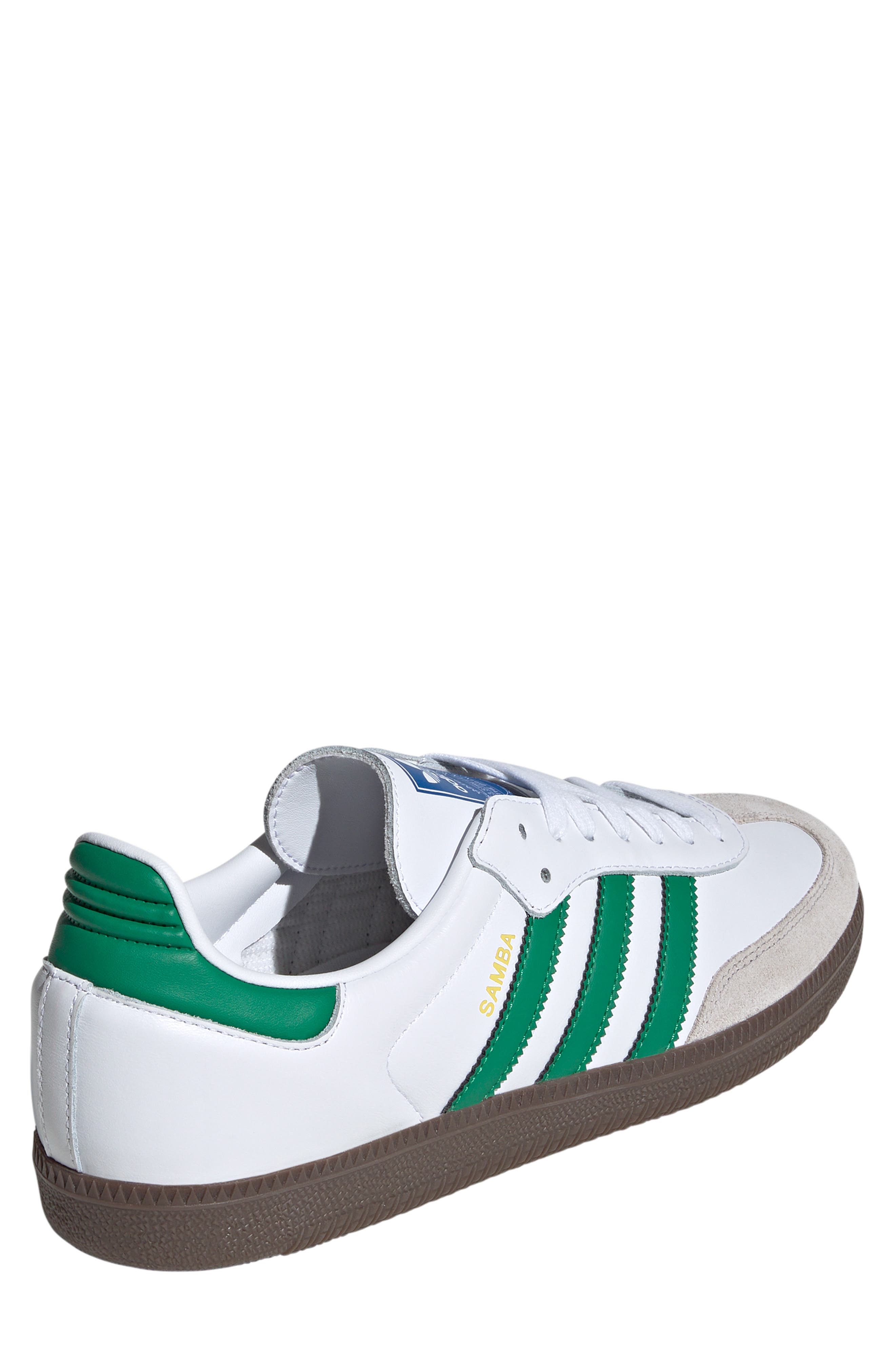 adidas Samba Sneaker, Alternate, color, White/Green/Supplier Colour