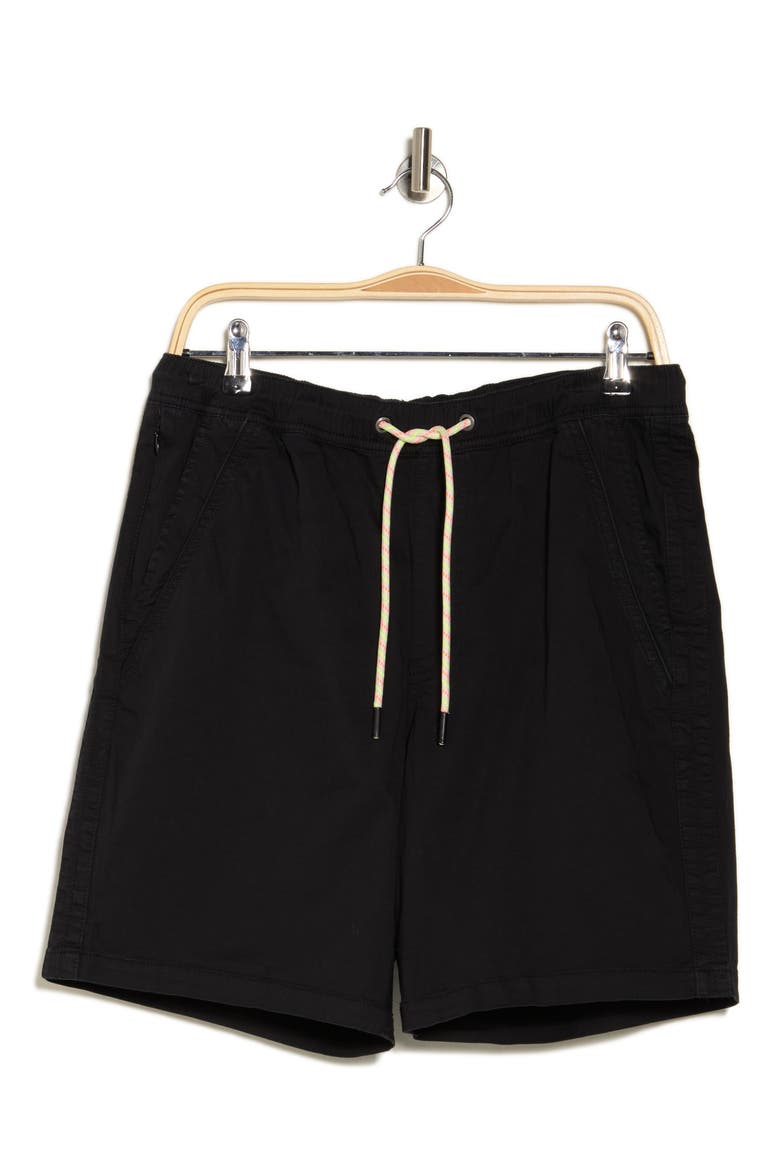 Sun-Sational Stretch Pull-On Shorts, Alternate, color, BLACK