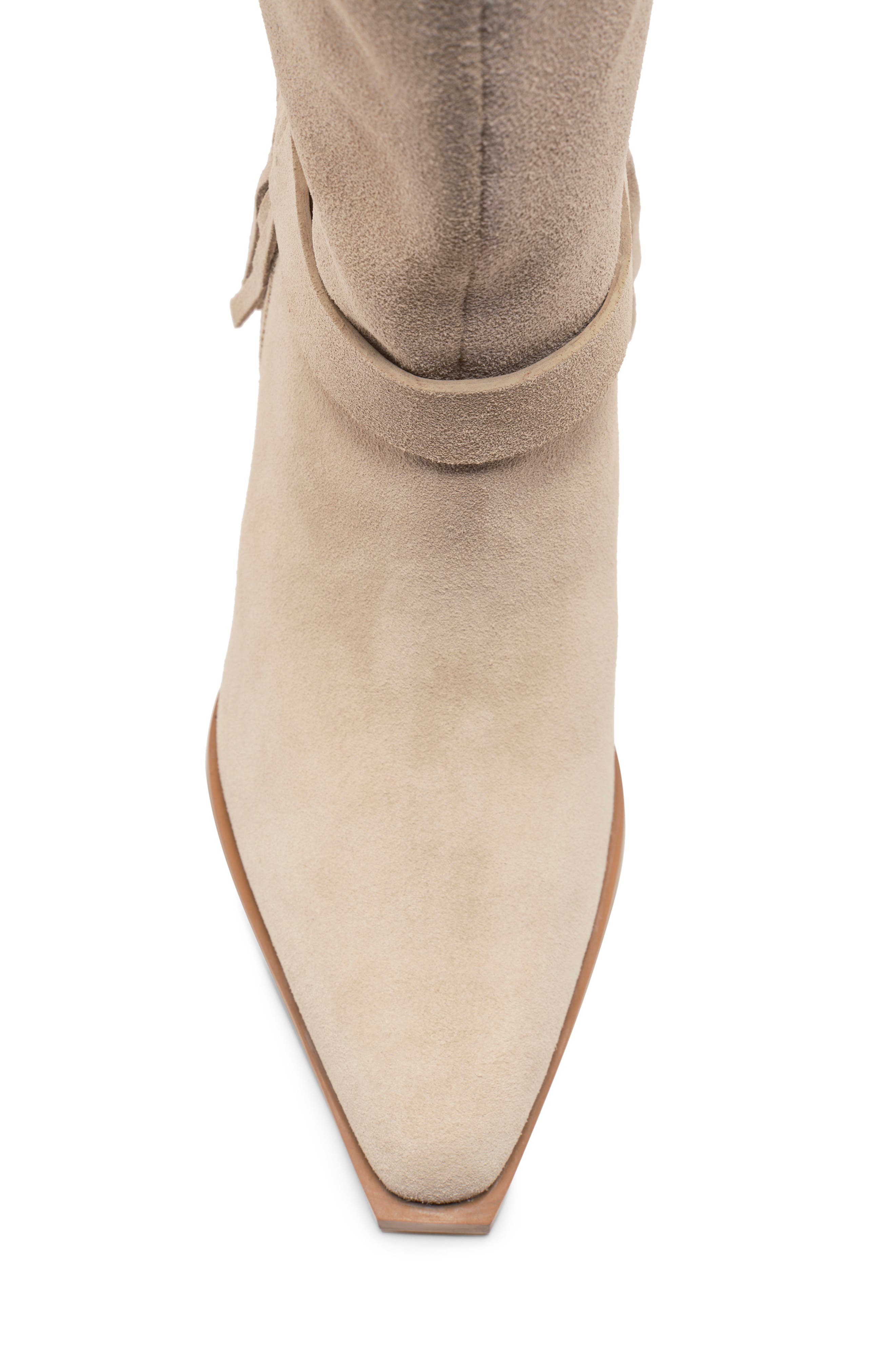 Faith Fringe Western Boot, Alternate, color, SUNSTONE SAND SUEDE