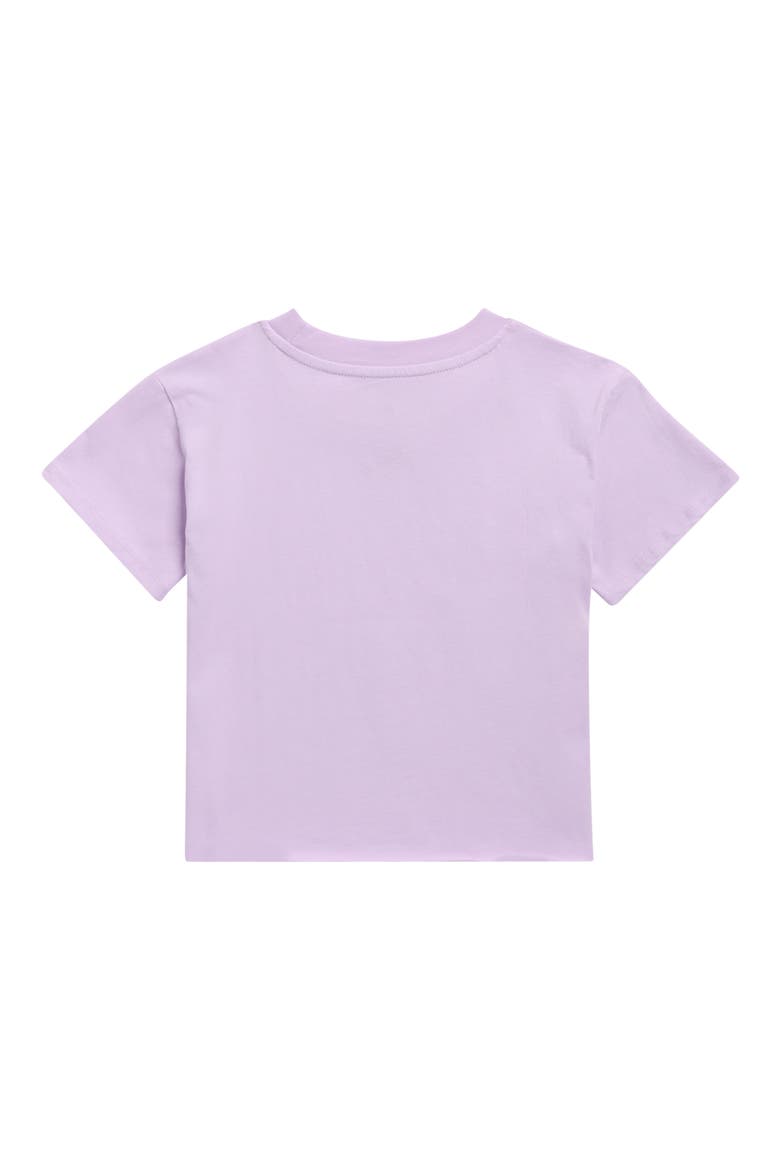 Kids' Crop Graphic Tee, Alternate, color, PURPLE BLOOM WEDNESDAY
