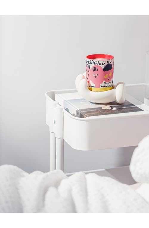 Wekükü Wekuku Mood White Tea Scented Candle & Holder Gift Set In Multi