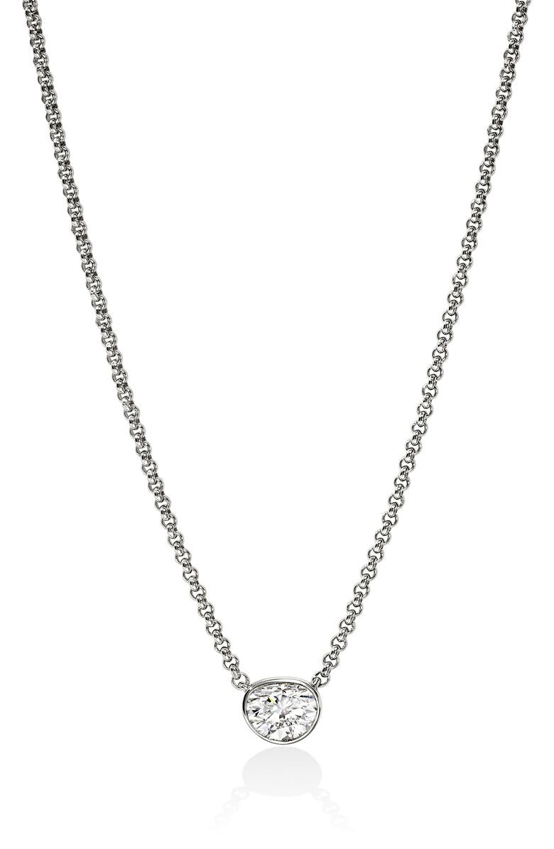 John Hardy Lovestruck<sup>™</sup> Lab Grown Diamond Necklace, Main, color, Silver