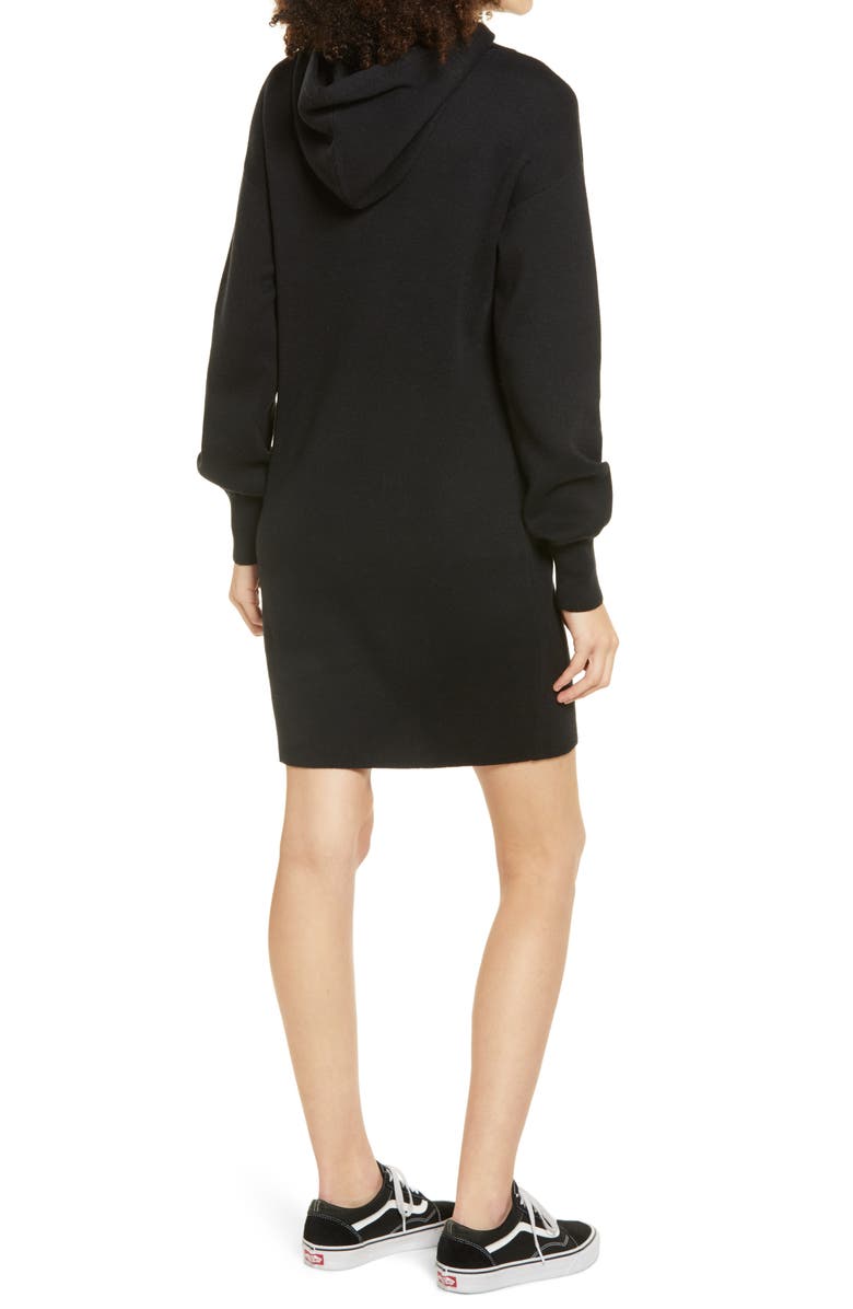 BP. Long Sleeve Hoodie Sweater Dress, Alternate, color,
