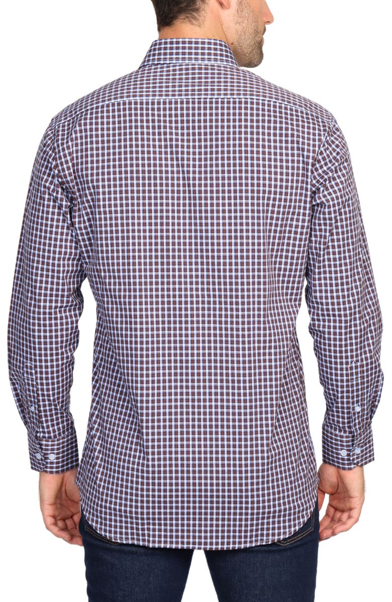 TailorByrd Long Sleeve Cotton Stretch Button Down Shirt, Alternate, color,