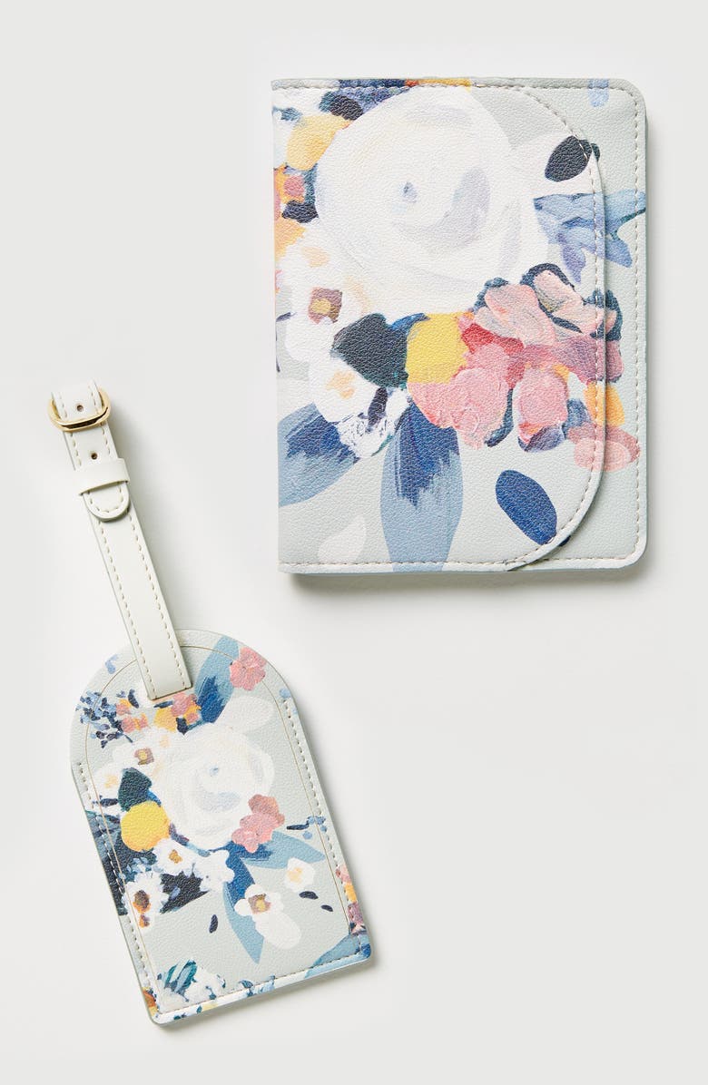 Anthropologie Home Maribel Faux Leather Passport Holder, Alternate, color, 