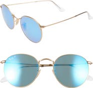 Ray-Ban 53mm Polarized Round Retro Sunglasses