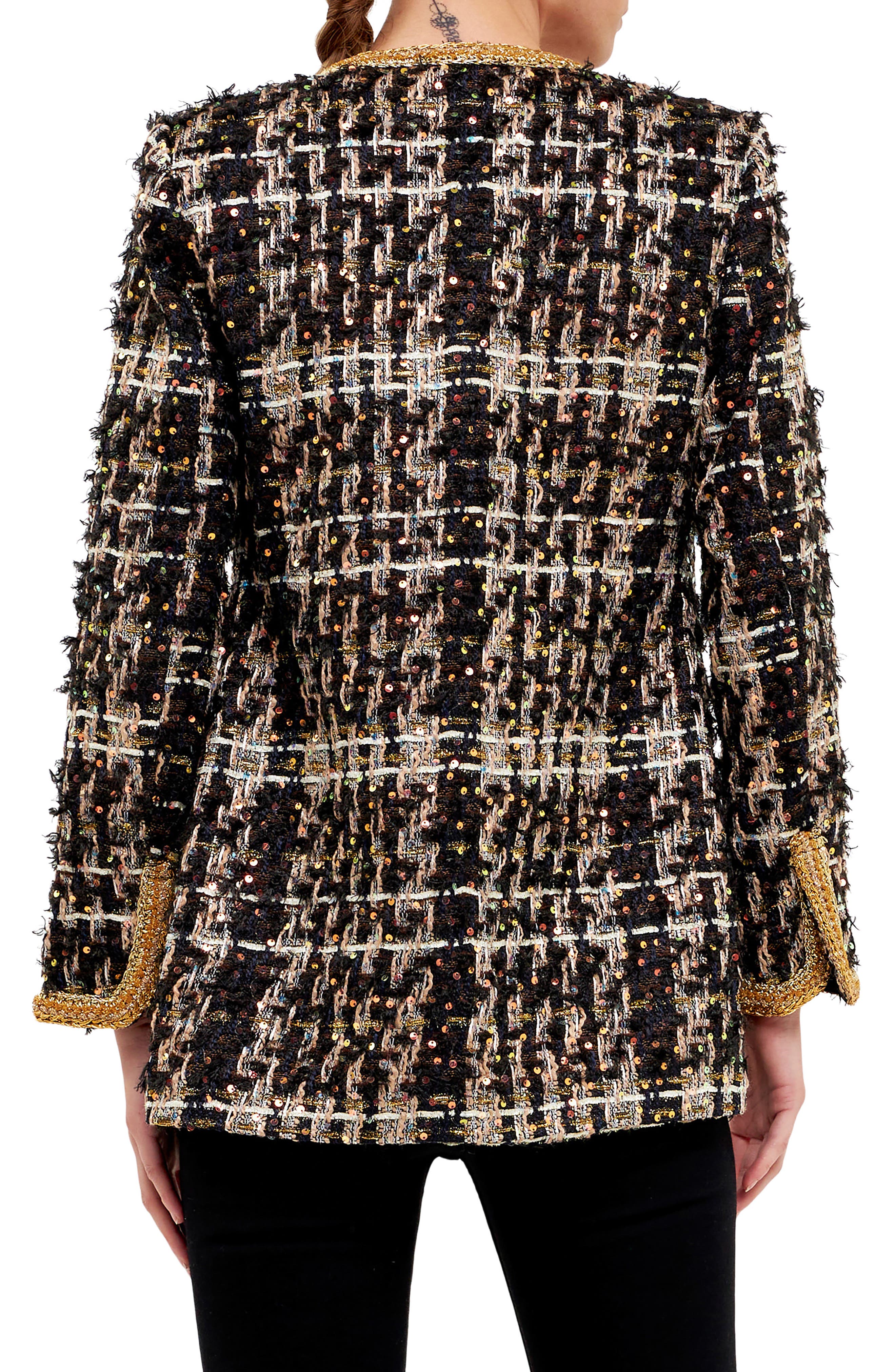 Premium Sequin Tweed Jacket - image 2