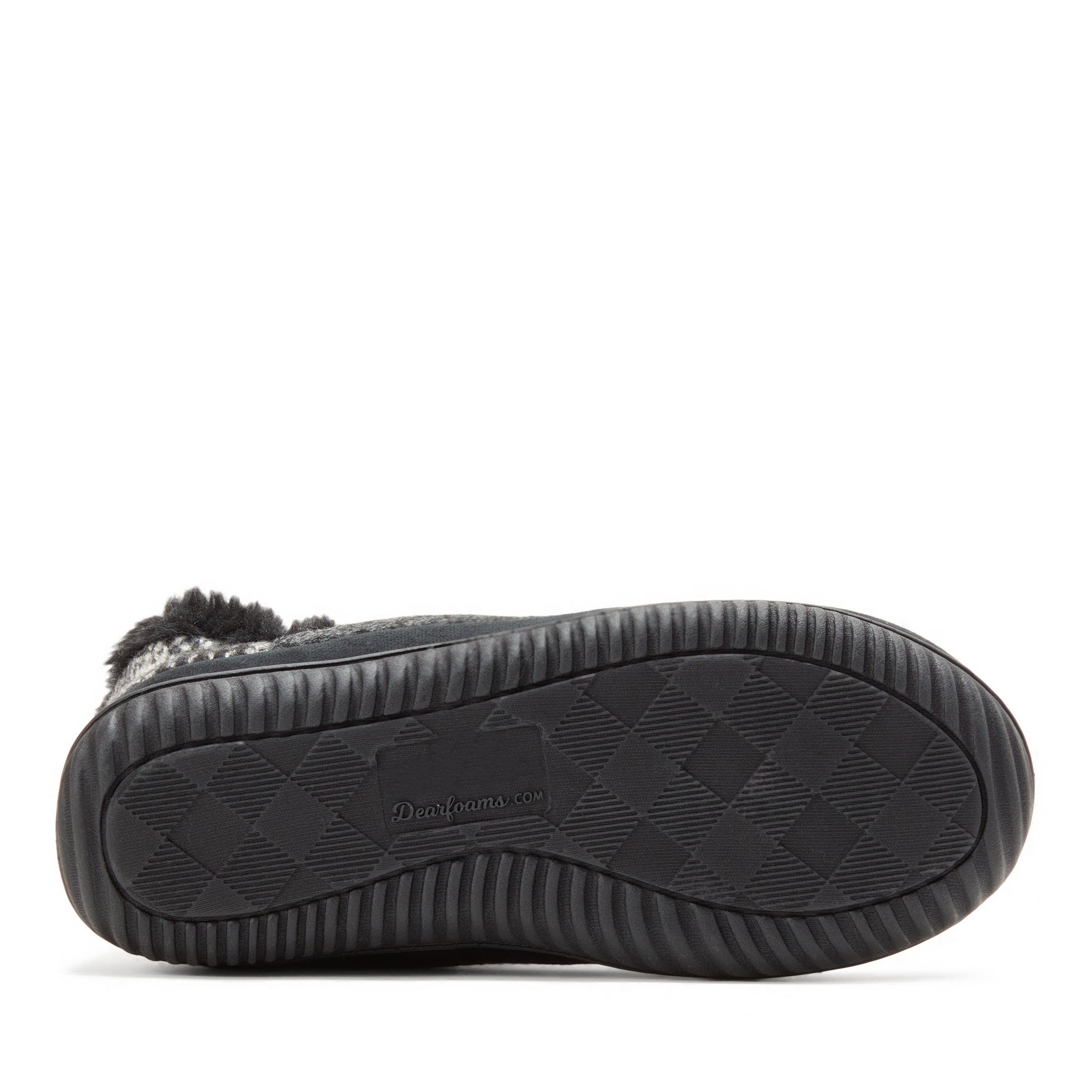 DEARFOAMS Felted and Plaid Boot Slipper, Alternate, color, 
