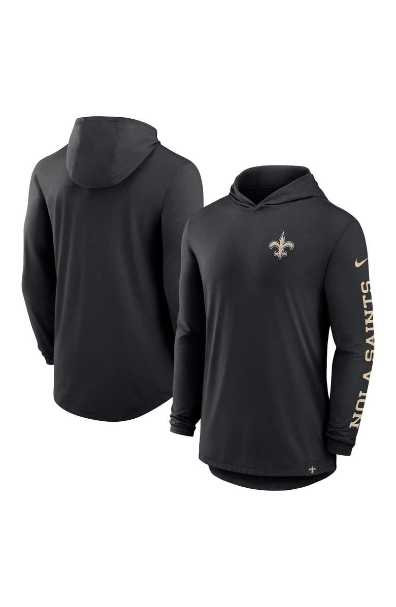 Nike Men's Nike Black New Orleans Saints Blitz Performance T-Shirt Hoodie, Main, color, Black
